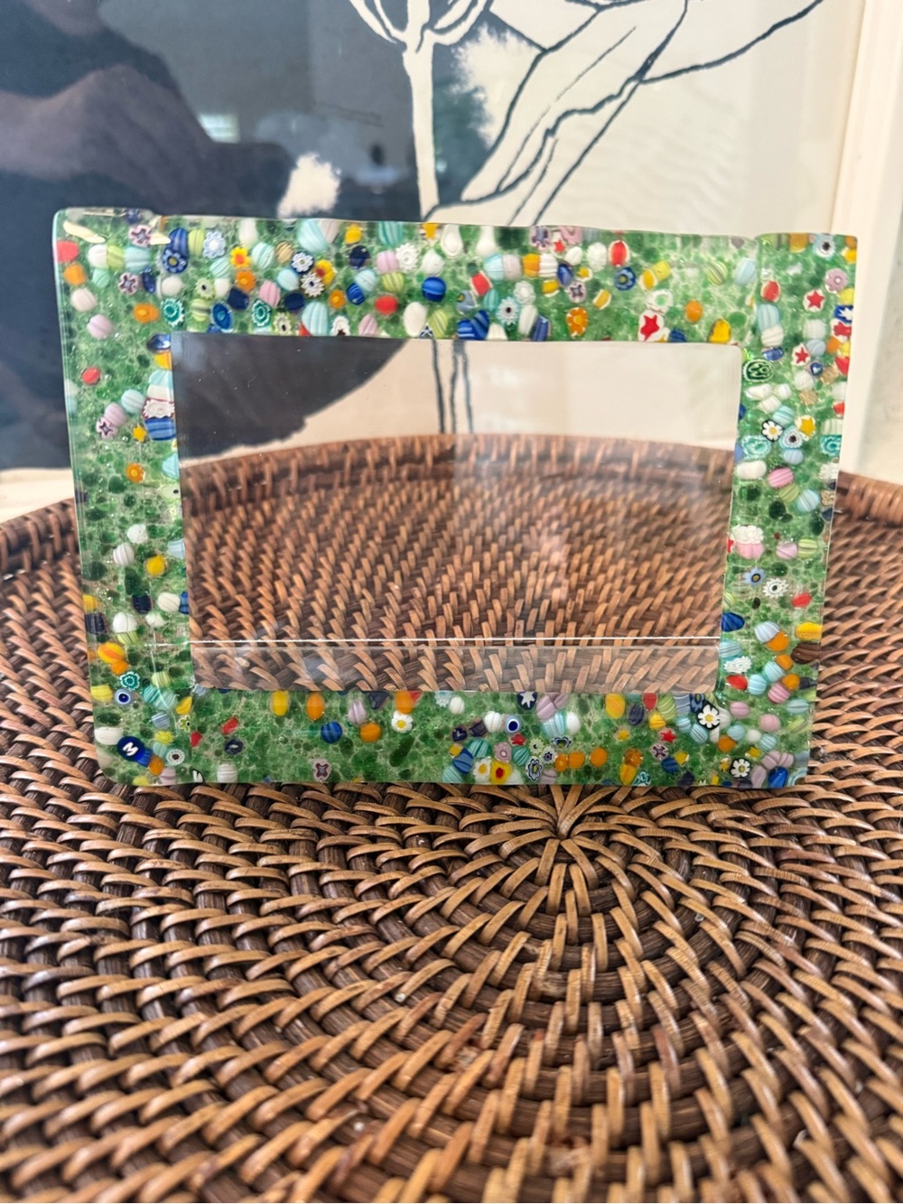Millefiori Murrine Murano Glass Photo Frame Made in Italy